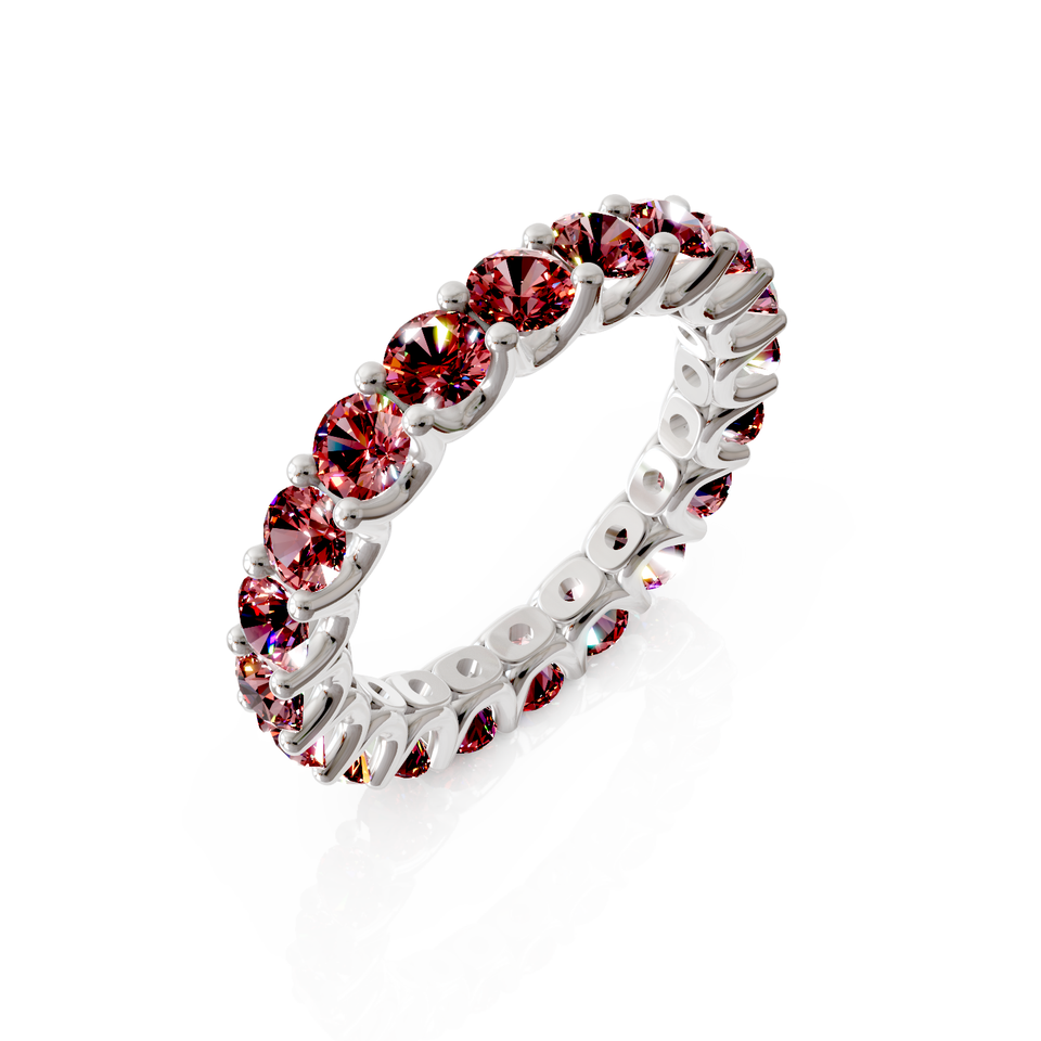 shared prong eternity ring