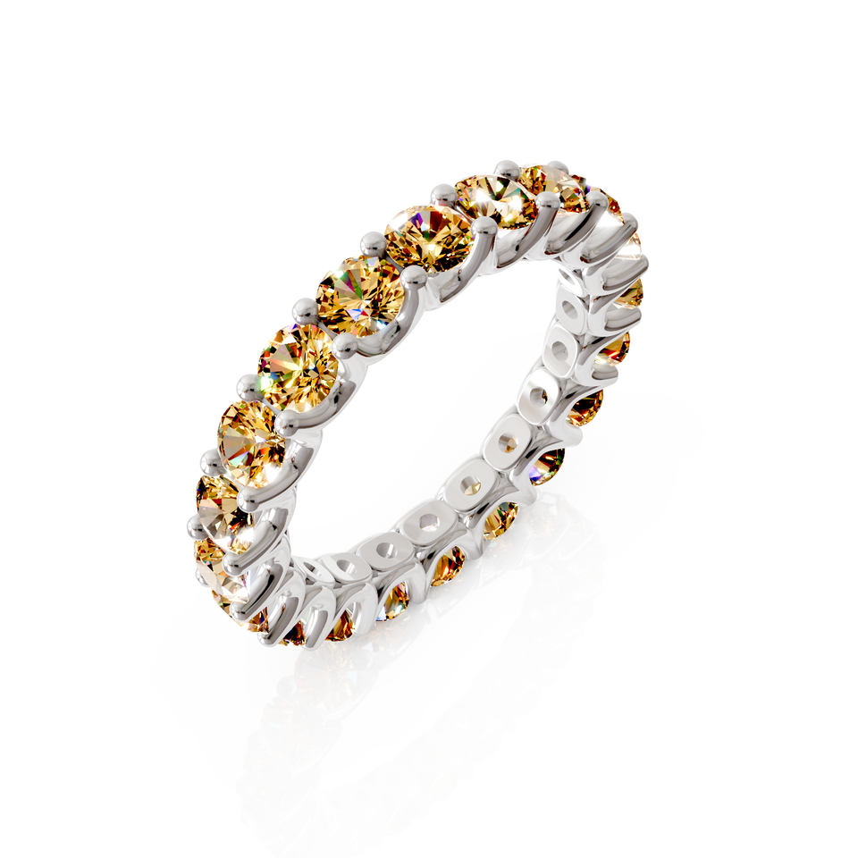 shared prong eternity ring