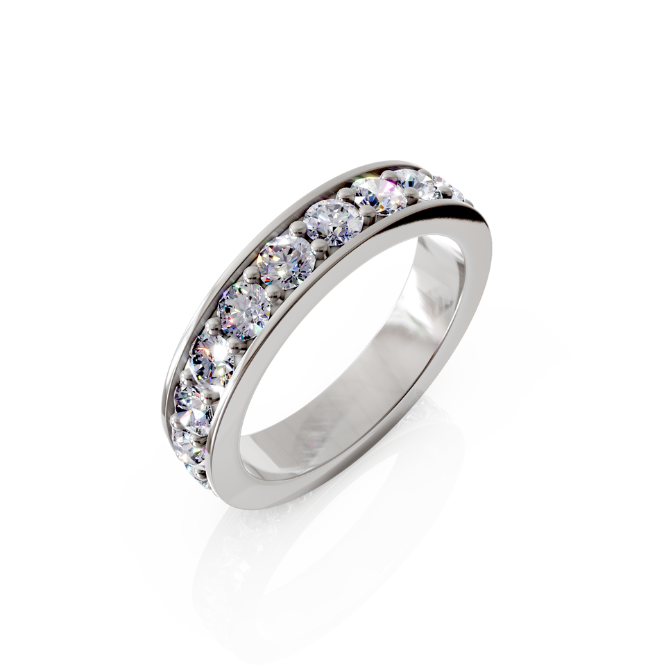 channel-set eternity ring