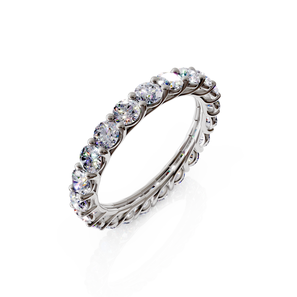 braided eternity ring