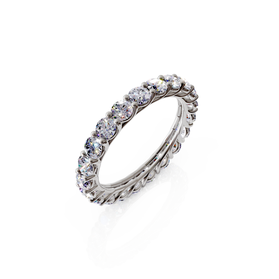 braided eternity ring
