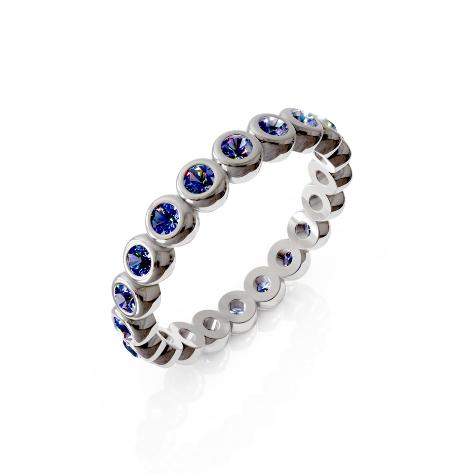 bezel set eternity ring