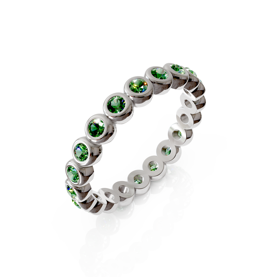 bezel set eternity ring
