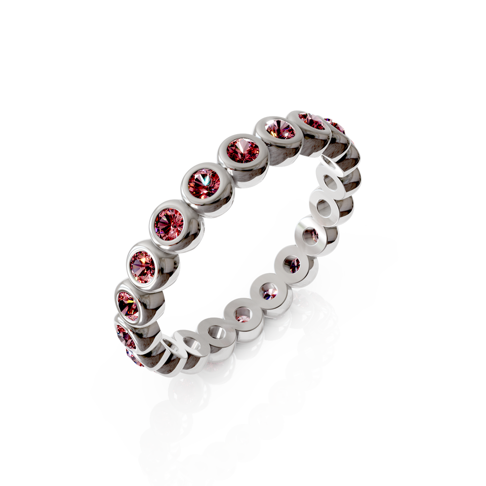 bezel set eternity ring