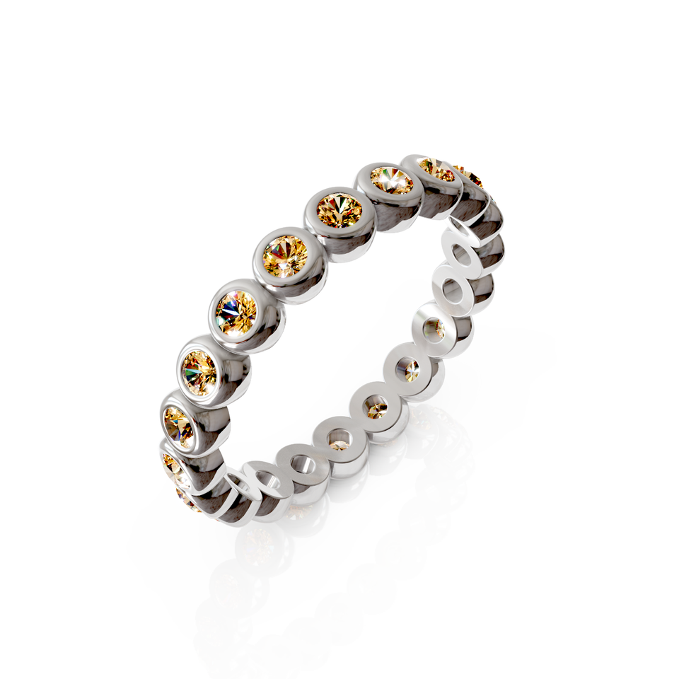 bezel set eternity ring