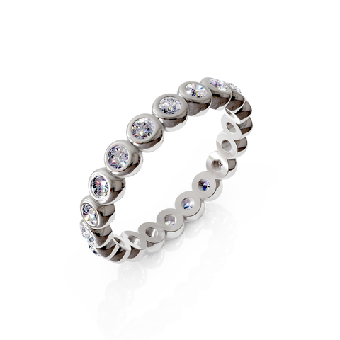 bezel set eternity ring