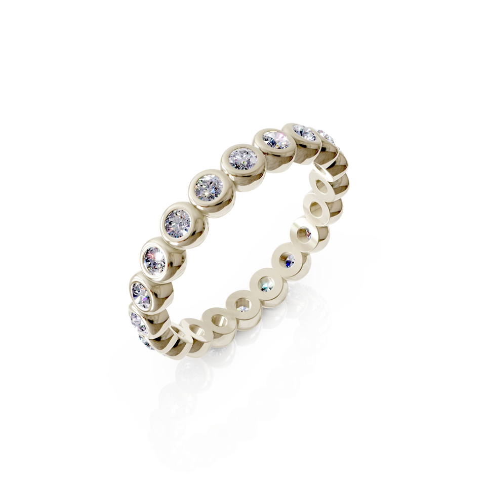 bezel set eternity ring