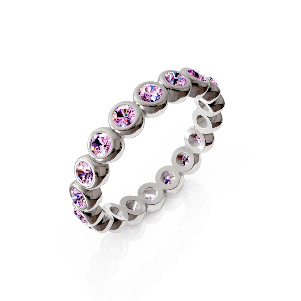 bezel-set eternity ring