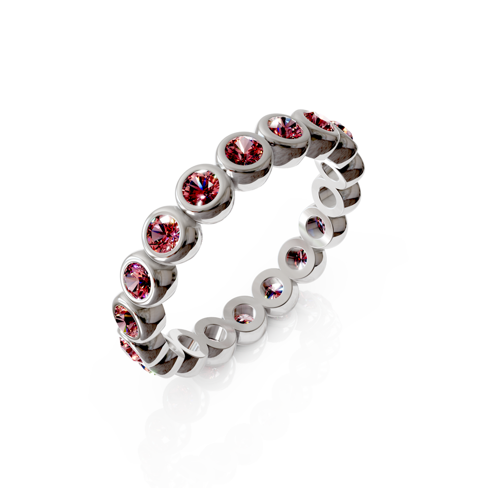 bezel-set eternity ring