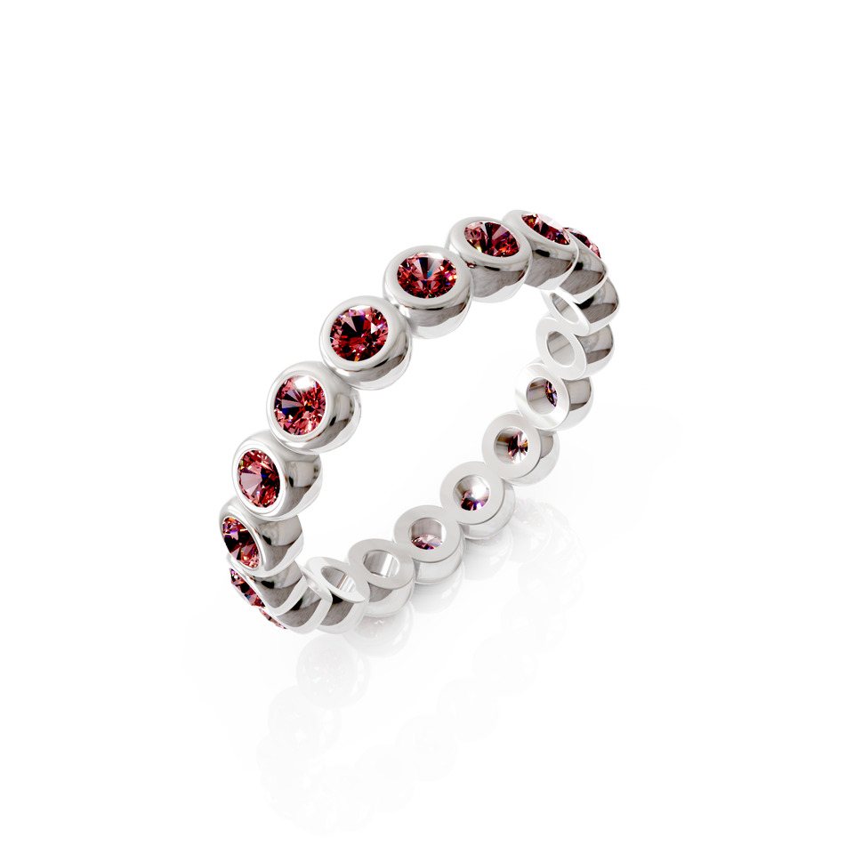 bezel-set eternity ring