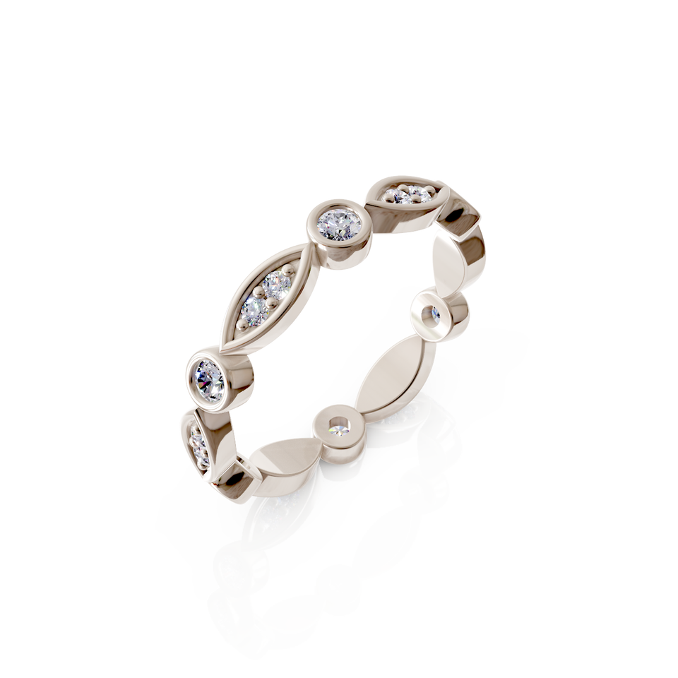 bezel set eternity ring