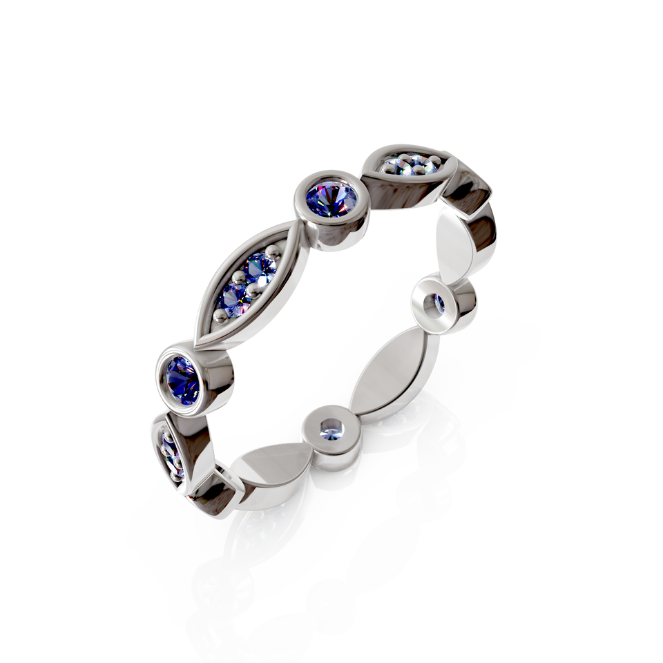 bezel set eternity ring