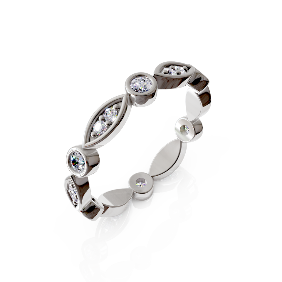 bezel set eternity ring
