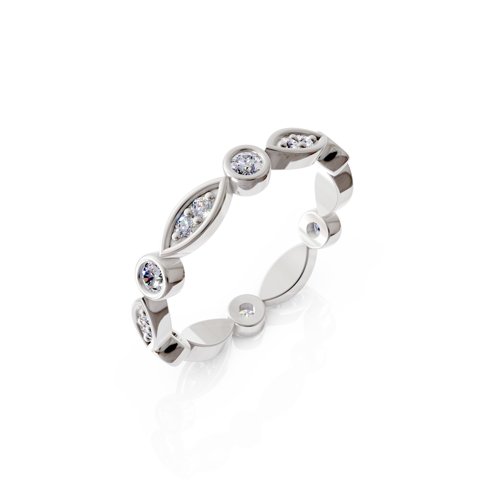 bezel set eternity ring