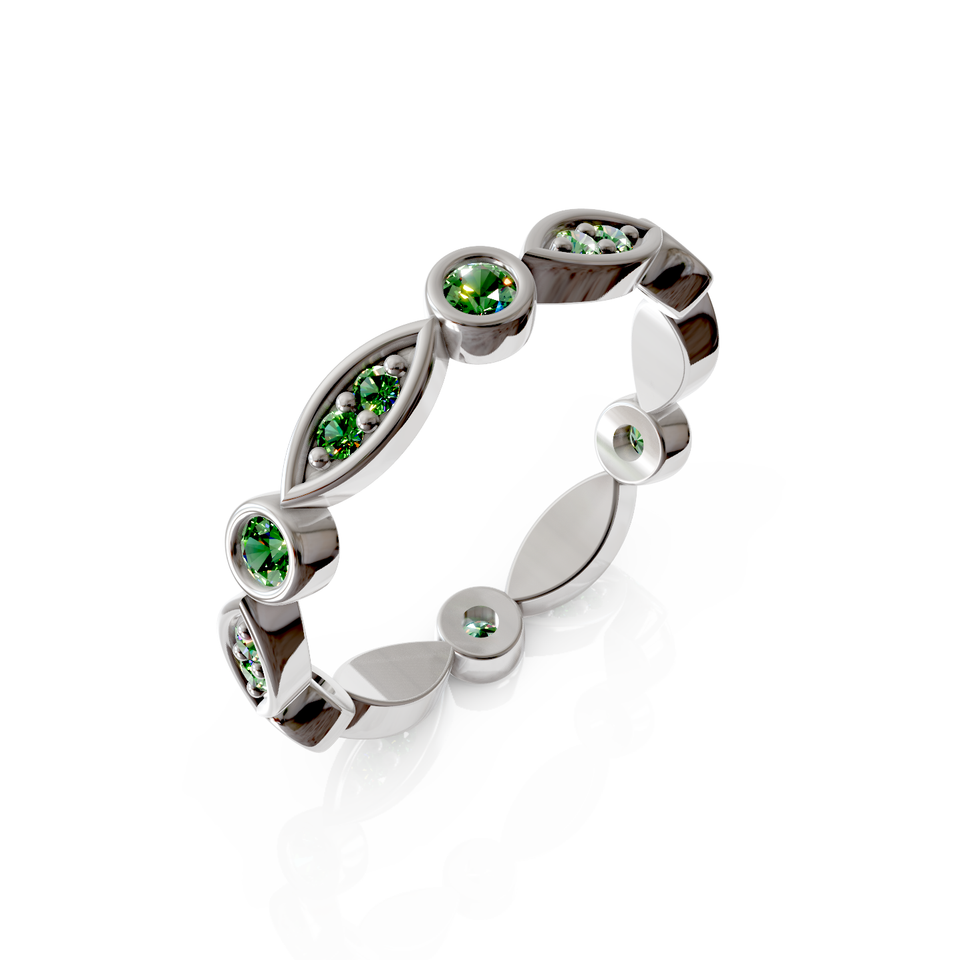bezel set eternity ring
