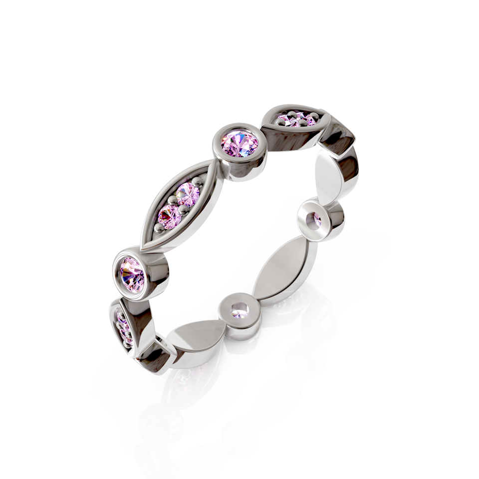 bezel set eternity ring