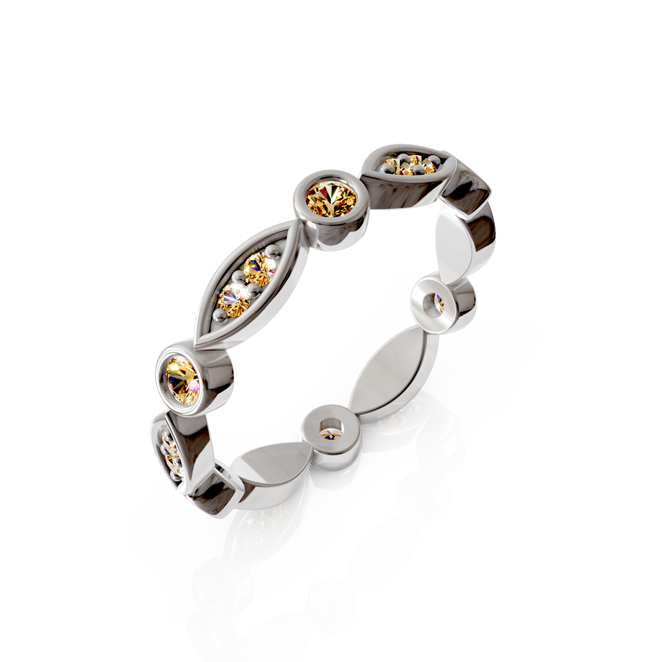 bezel set eternity ring