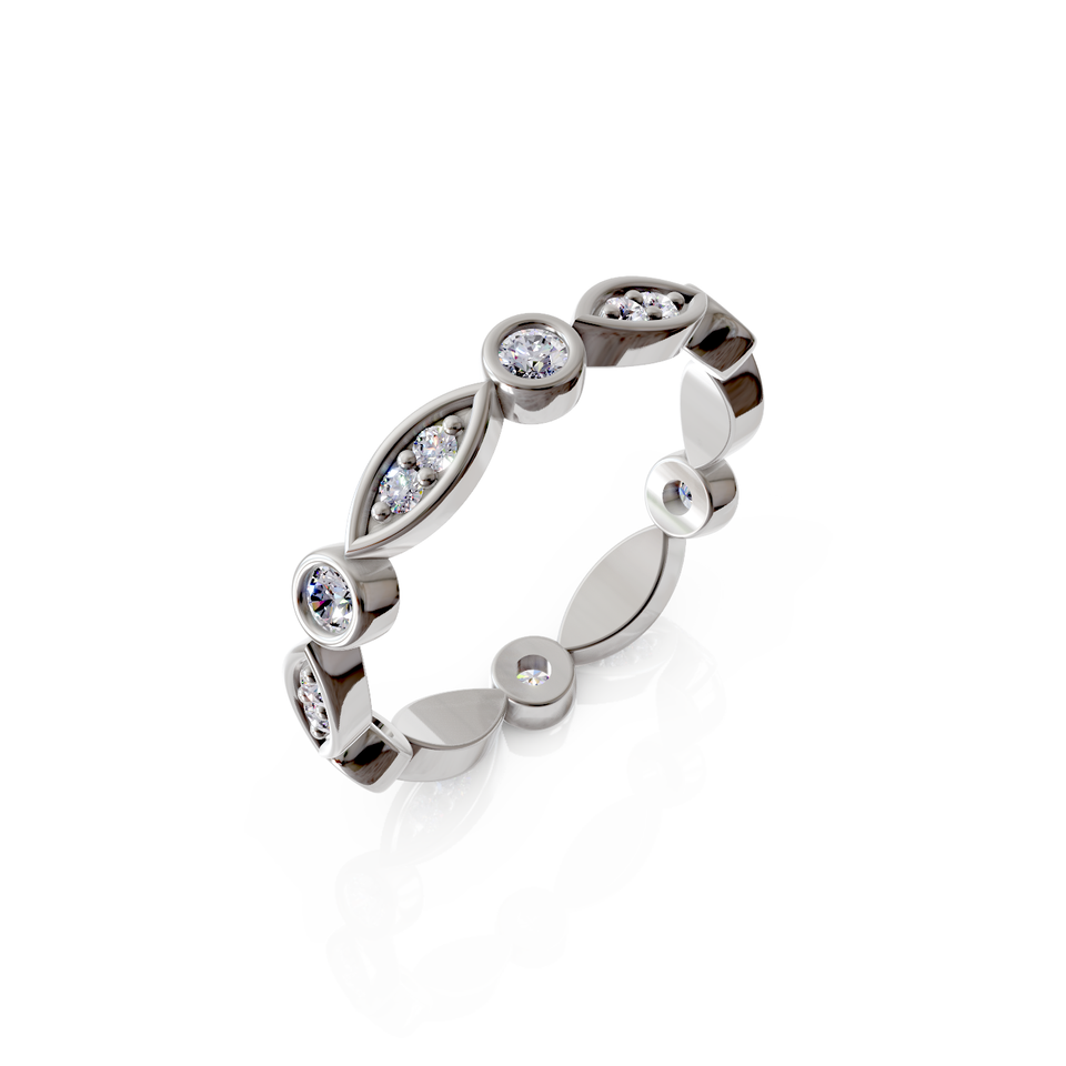 bezel set eternity ring