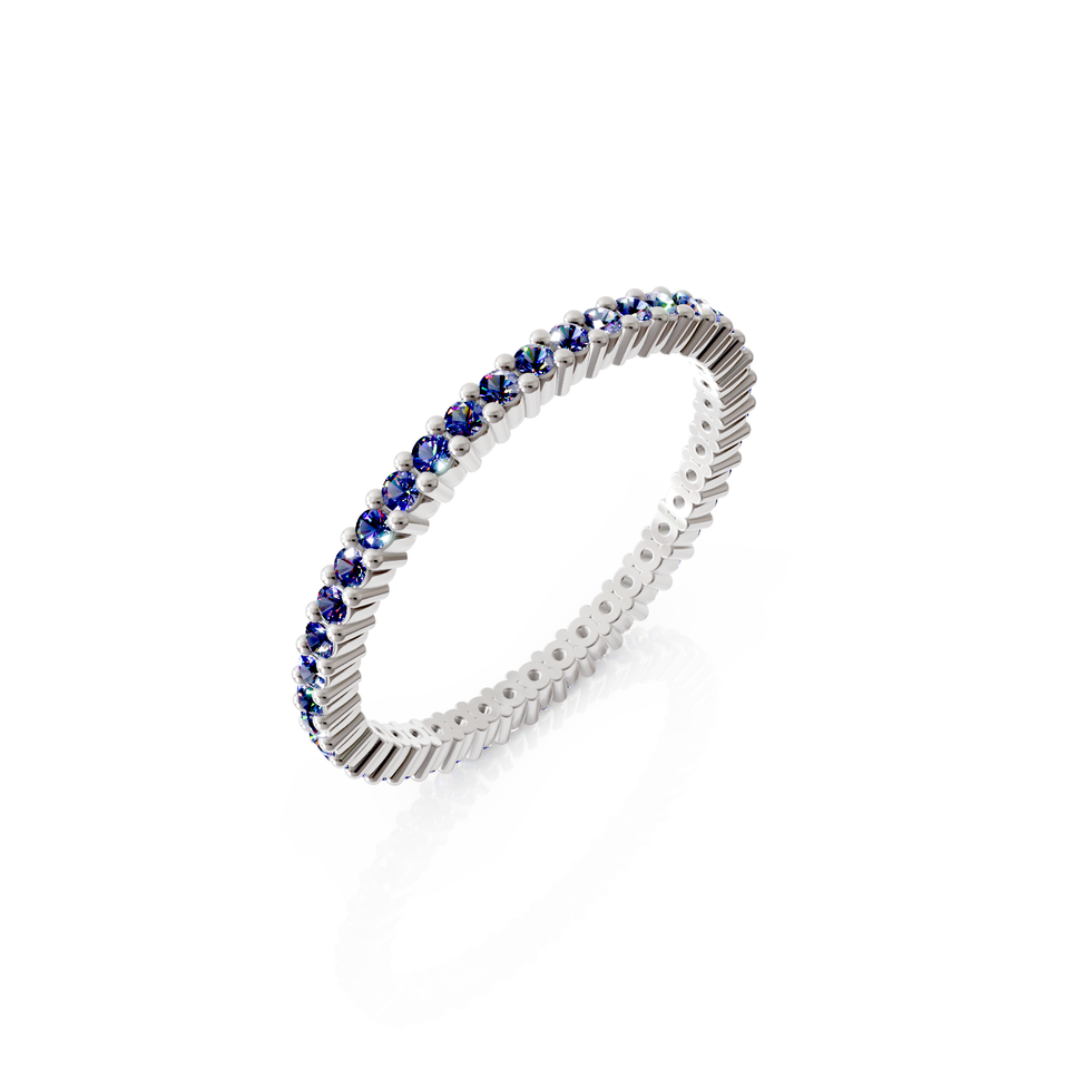 shared prong eternity ring
