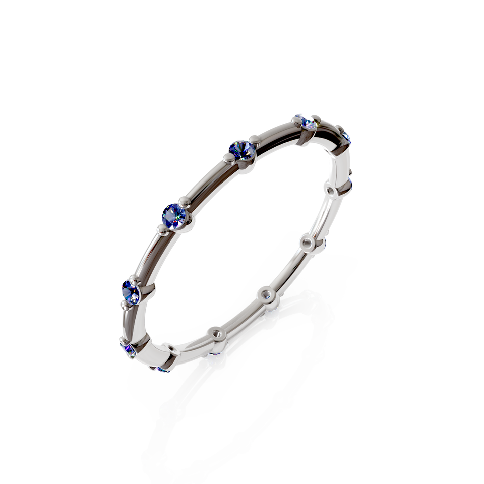 bold beaded eternity ring