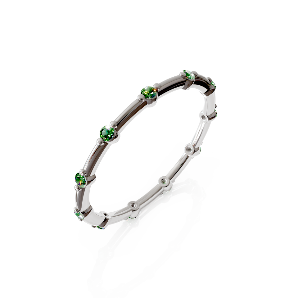 bold beaded eternity ring