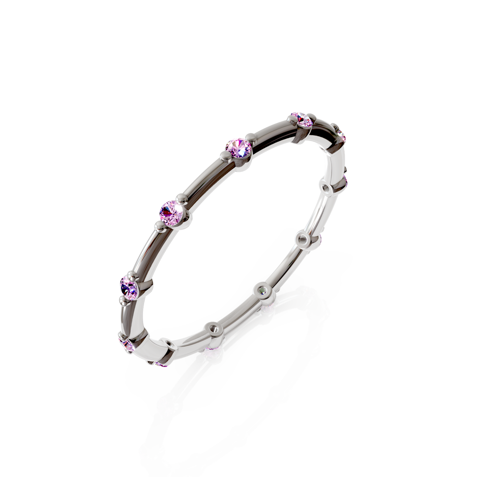 bold beaded eternity ring