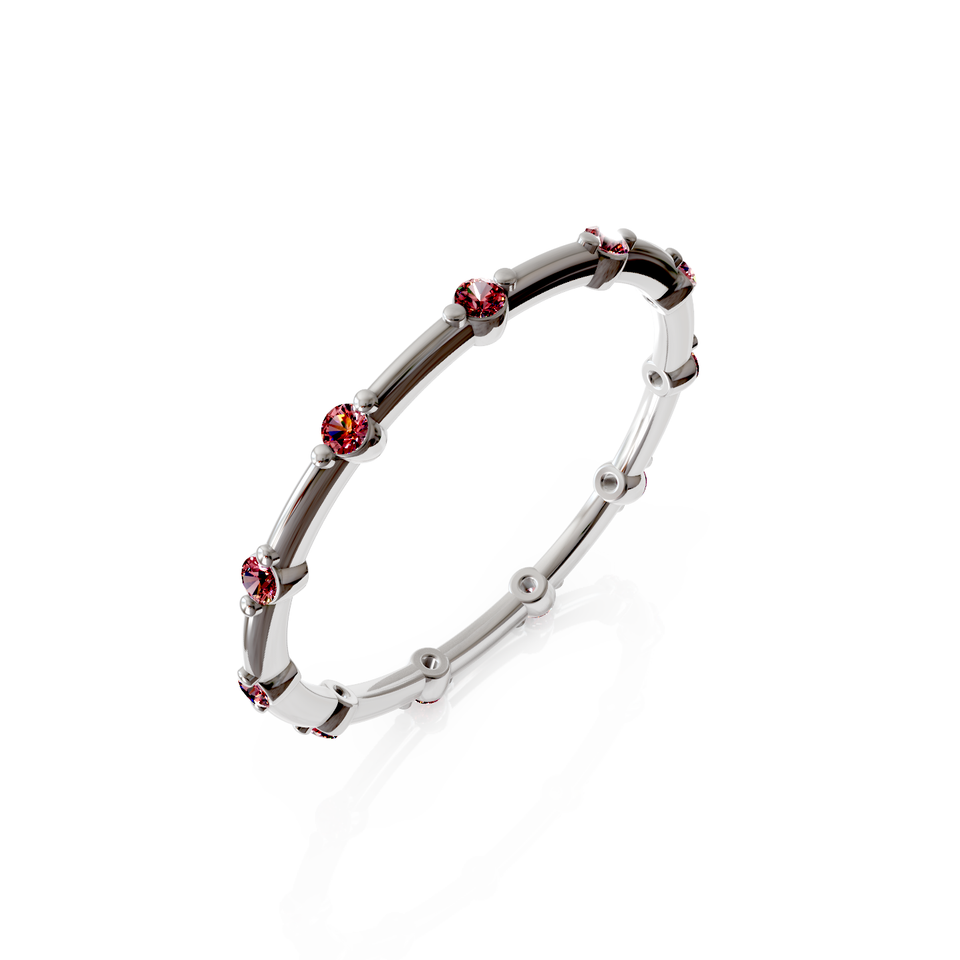 bold beaded eternity ring