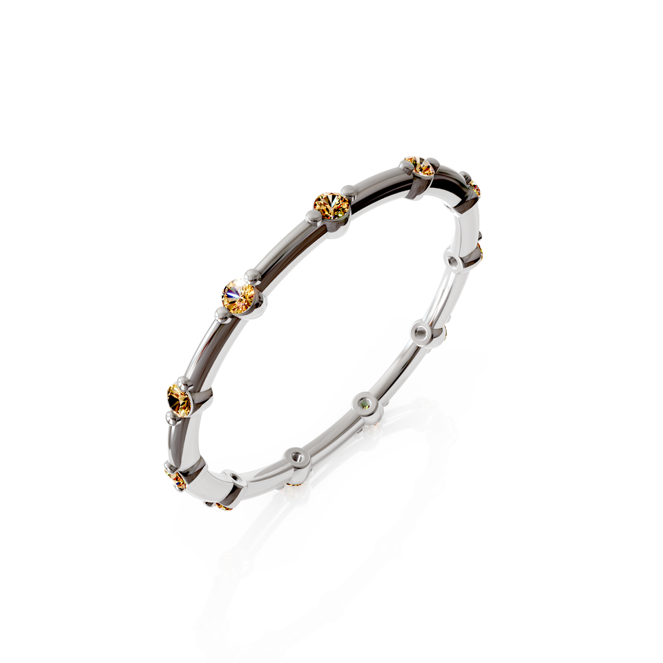 bold beaded eternity ring