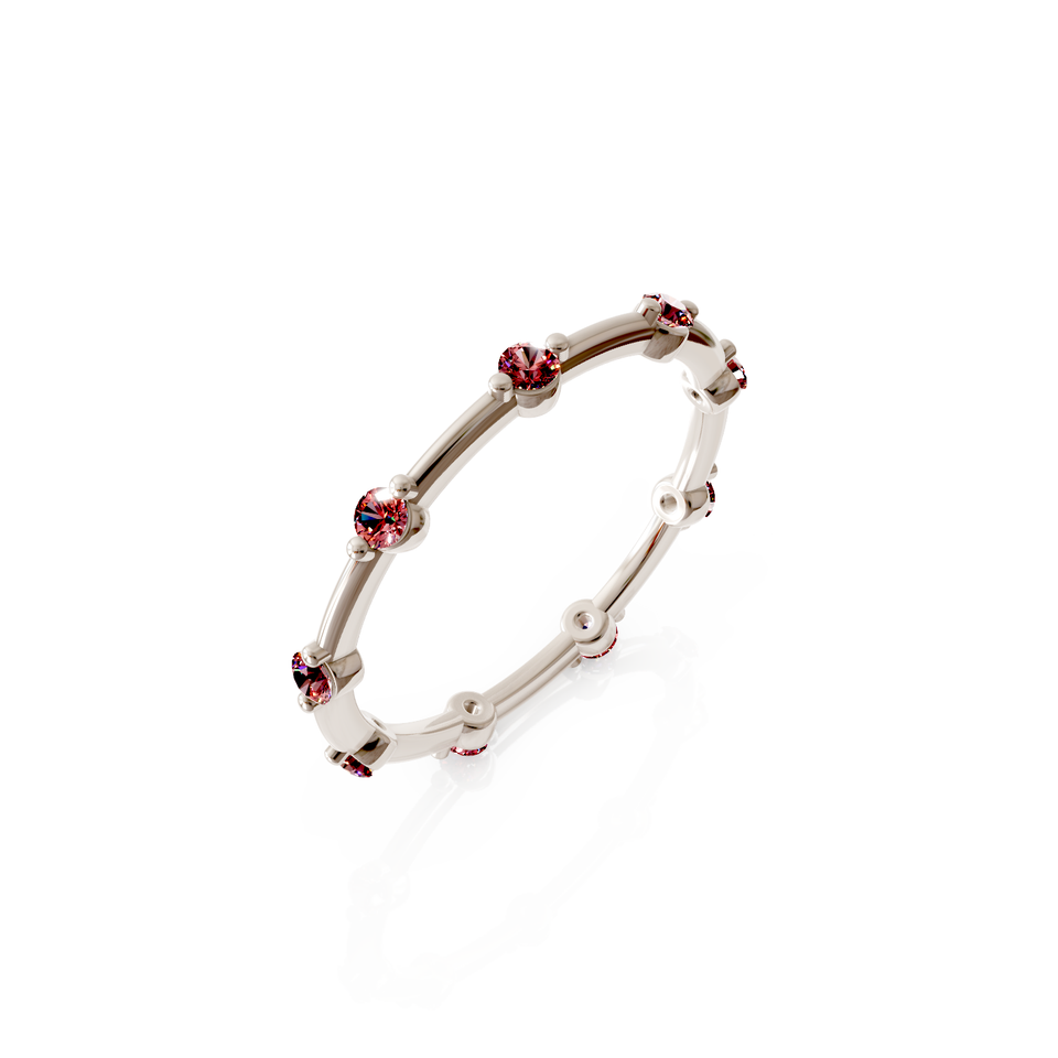 bold beaded eternity ring