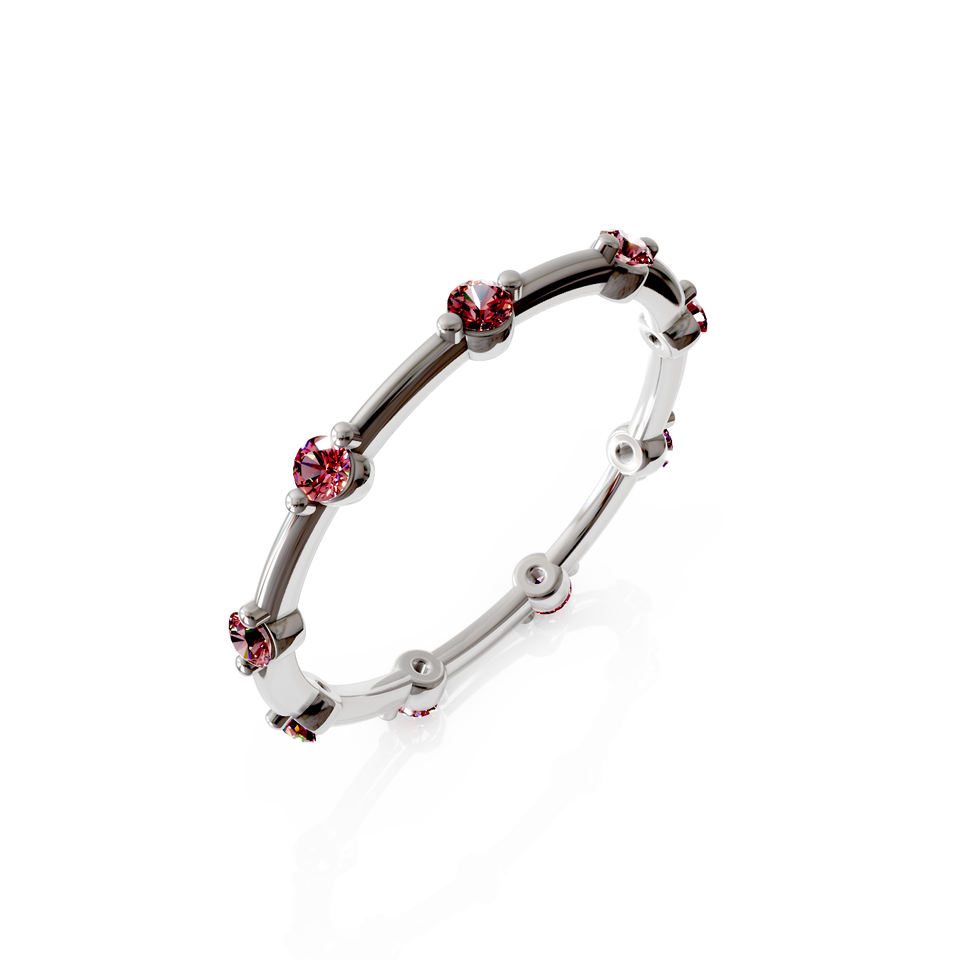 bold beaded eternity ring