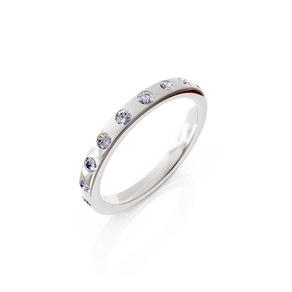 flush set eternity ring