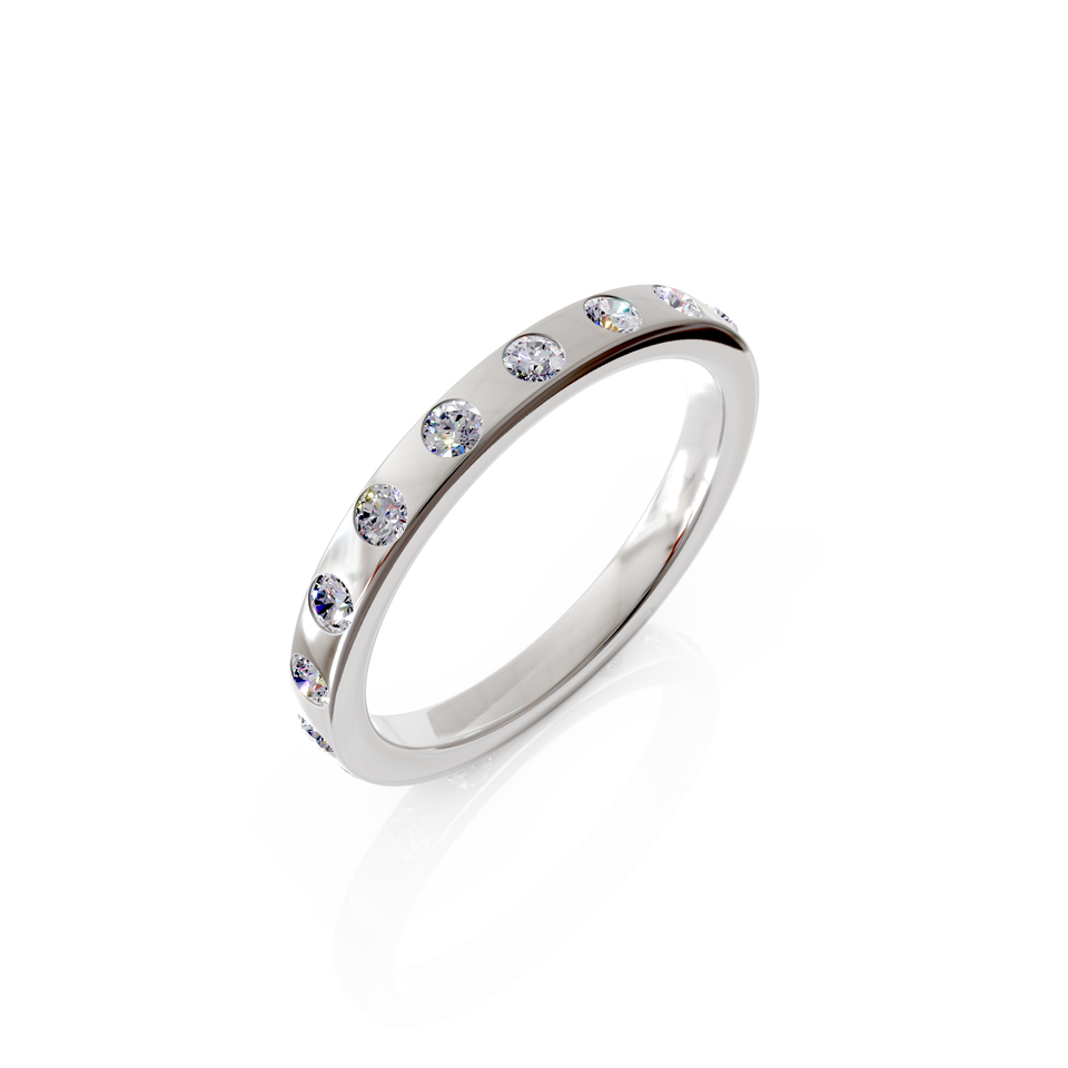 flush set eternity ring