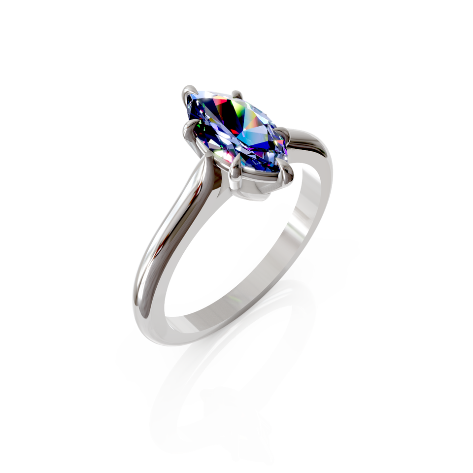 marquise cut engagement ring