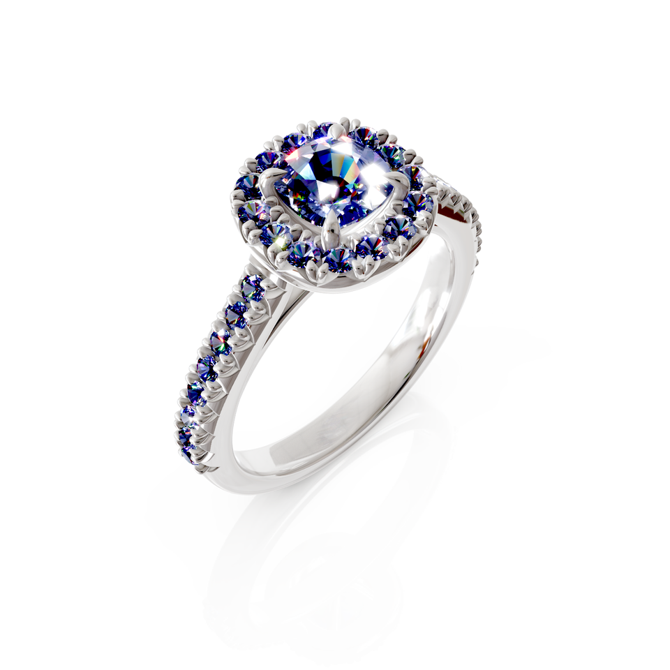 halo bridal ring