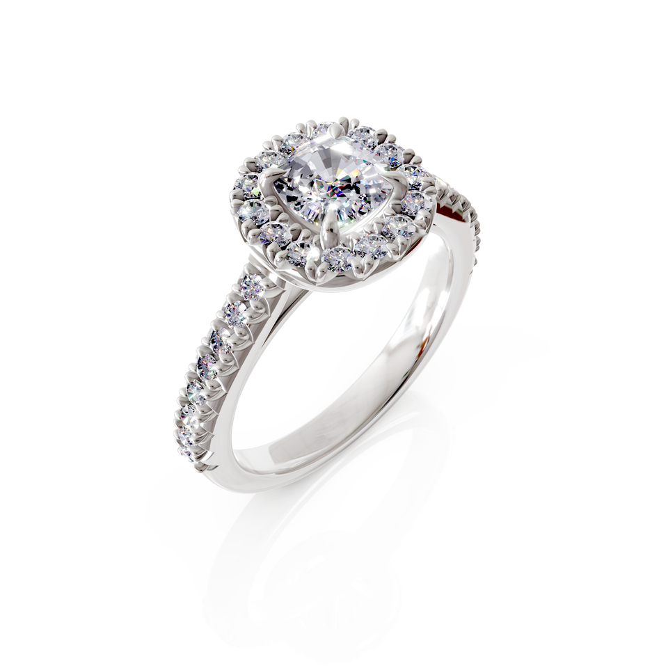 halo bridal ring