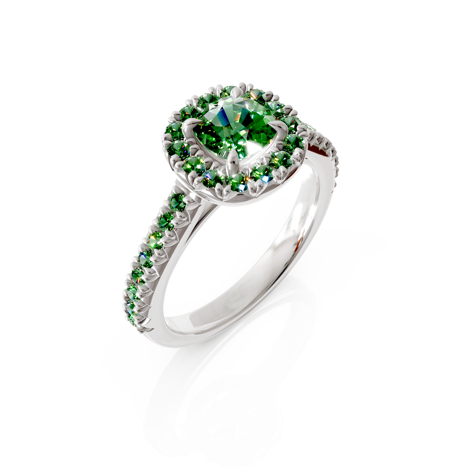 halo bridal ring