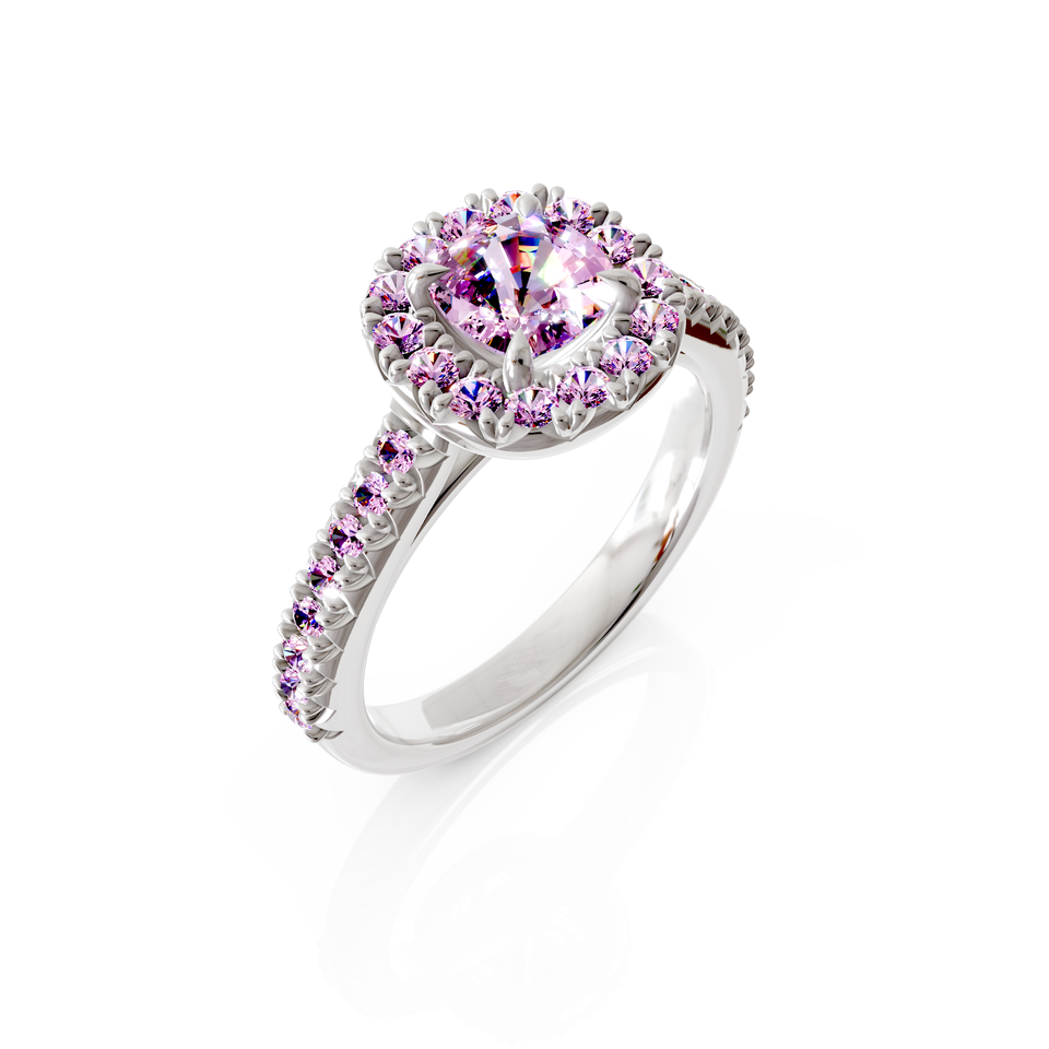 halo bridal ring