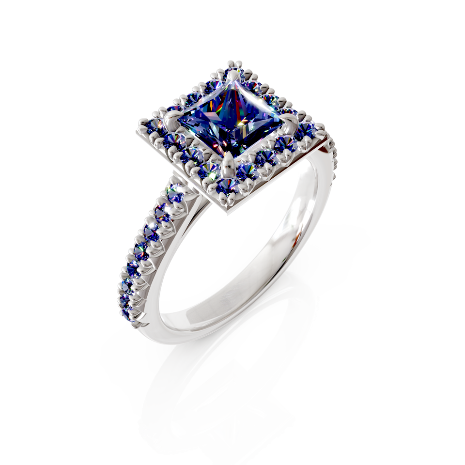 princess cut bridal ring