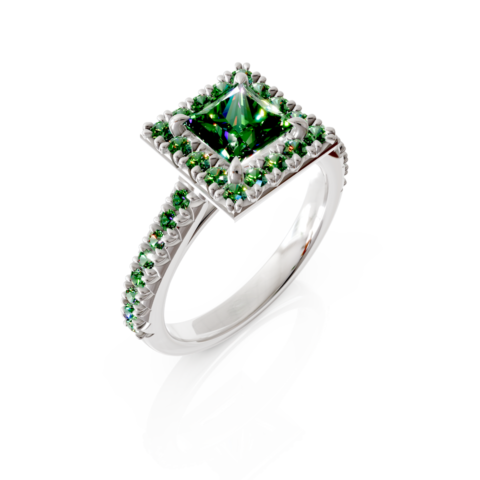 princess cut bridal ring