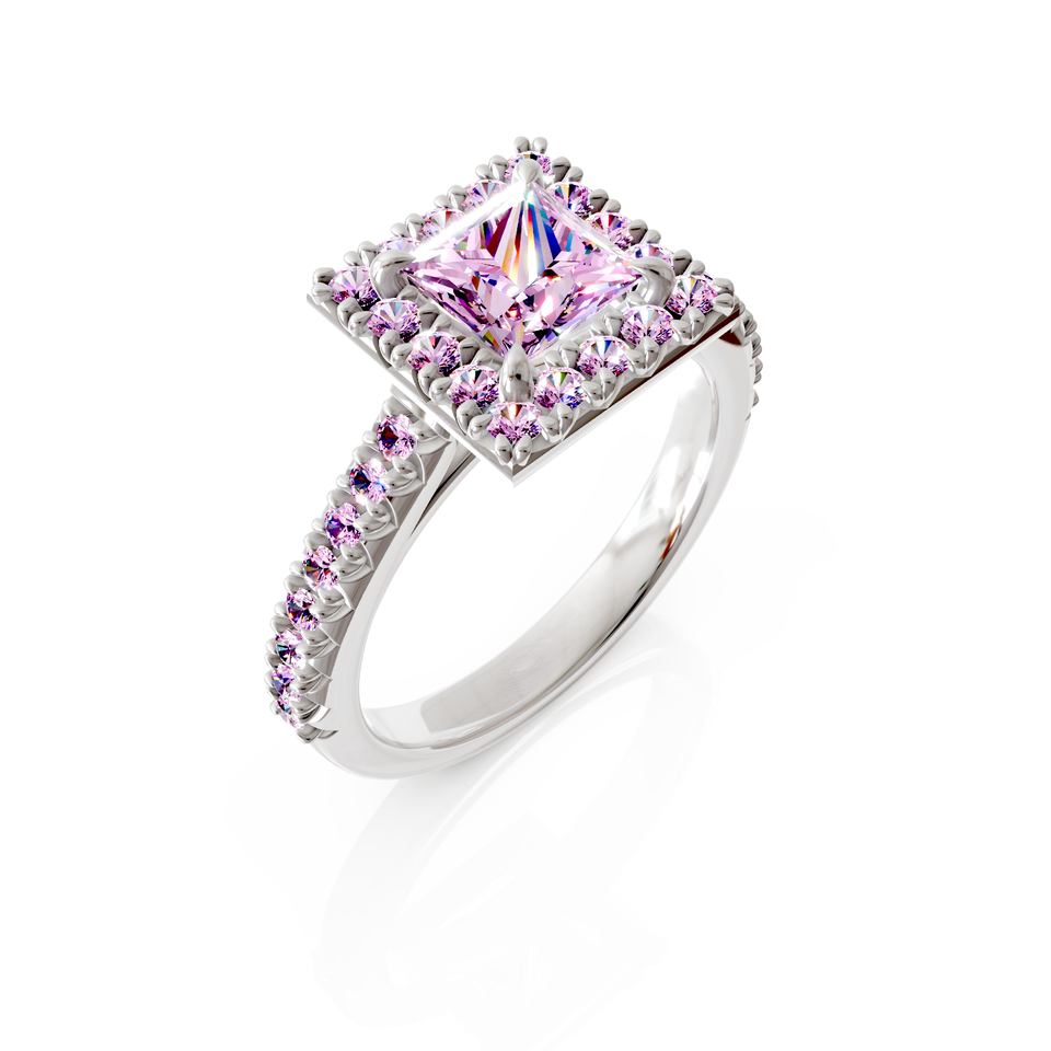 princess cut bridal ring