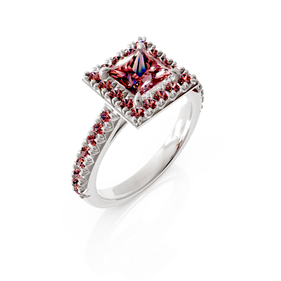 princess cut bridal ring