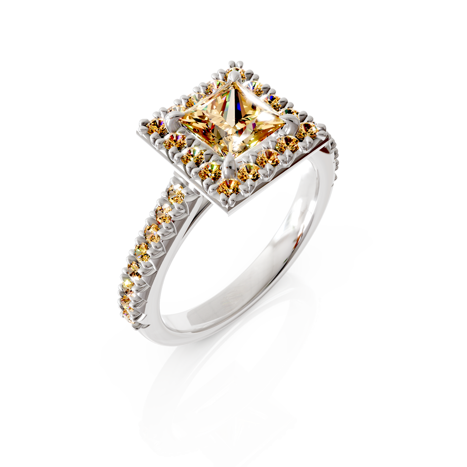 princess cut bridal ring