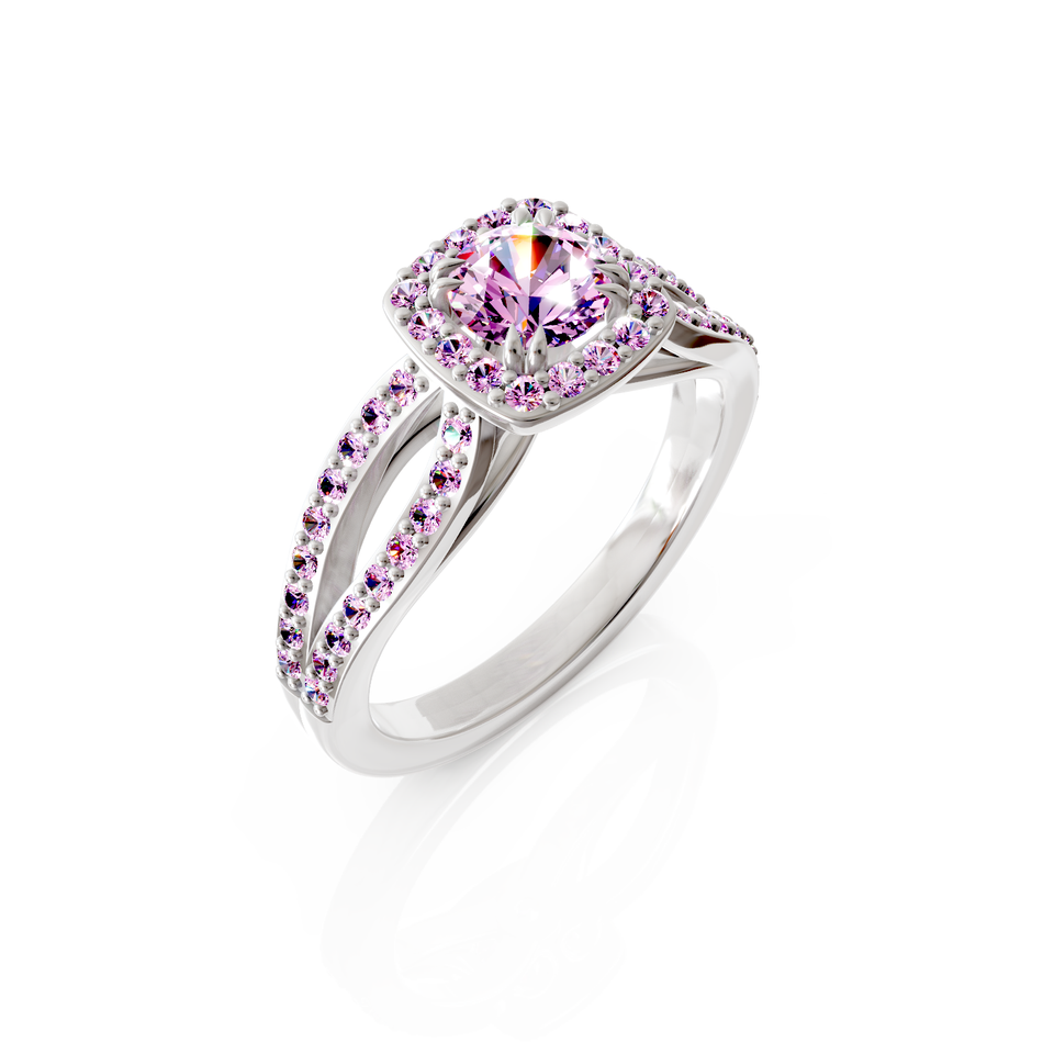 split shank halo ring