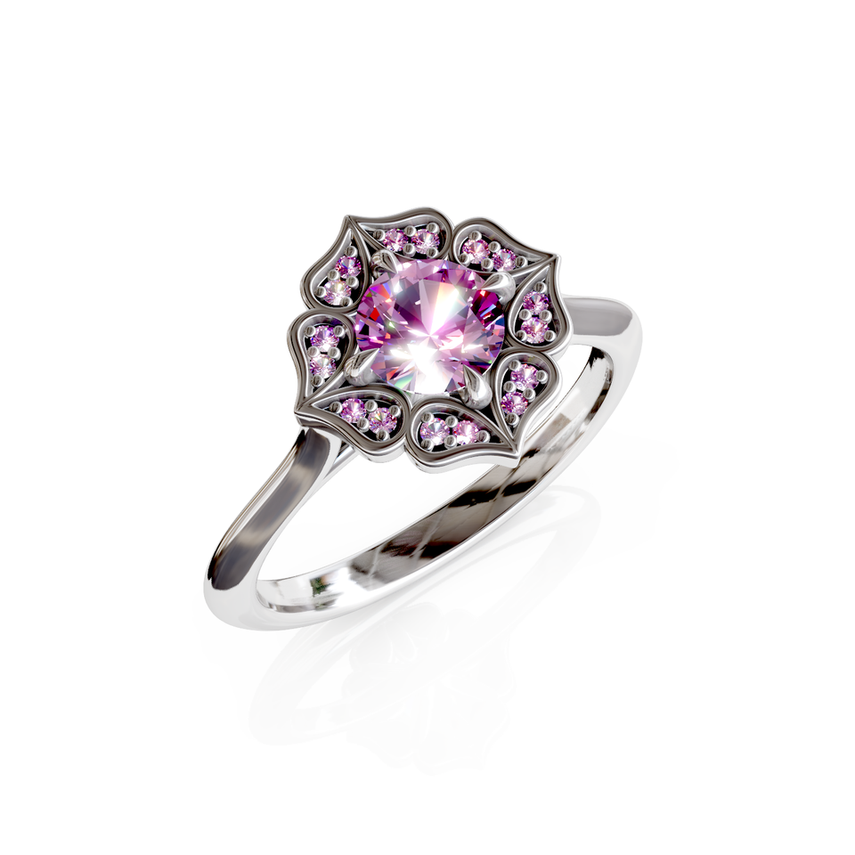 blossom halo ring