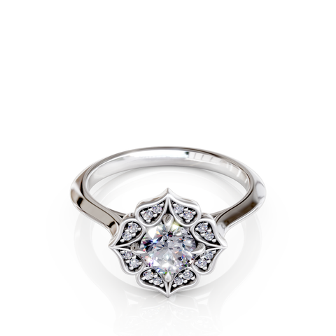 blossom halo ring
