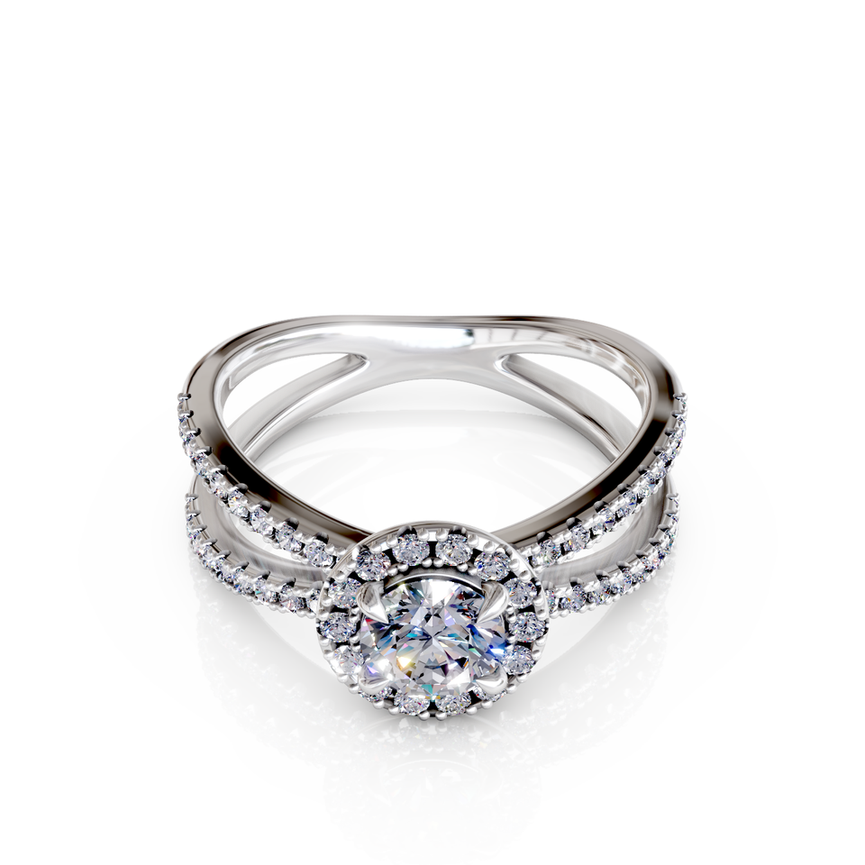 split shank engagement ring