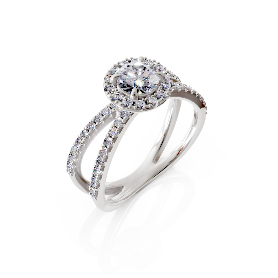 split shank engagement ring