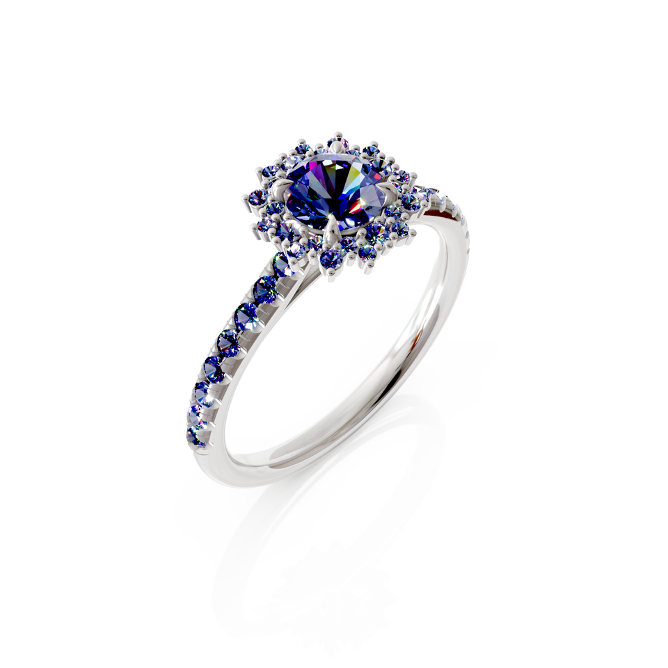 halo engagement ring