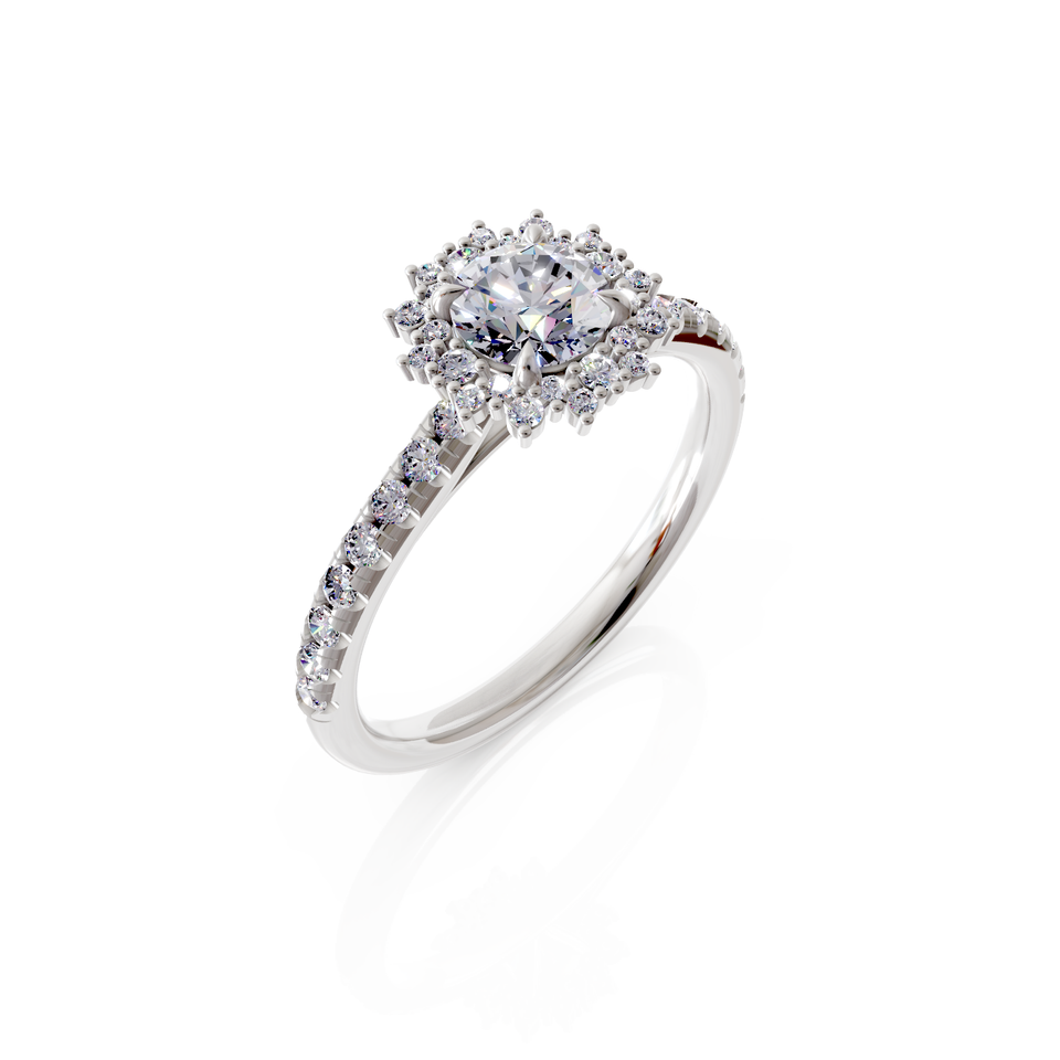 halo engagement ring