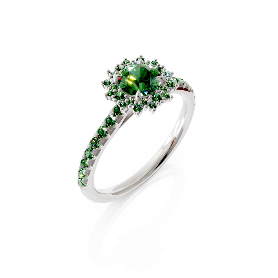 halo engagement ring